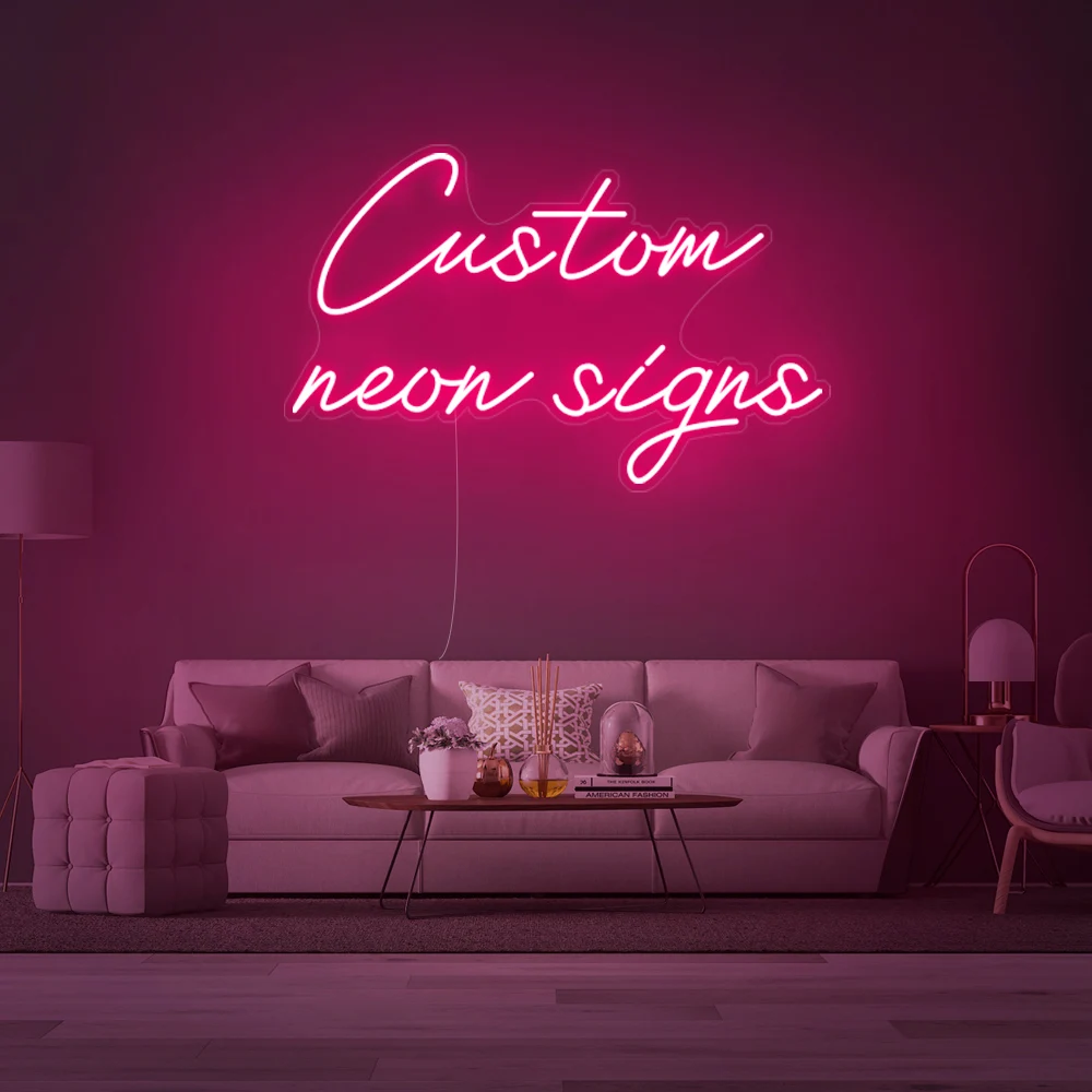 Custom Neon Led Sign Personalised Neon Light Room Decoration DIY Wedding Party Birthday Store Business Name Design