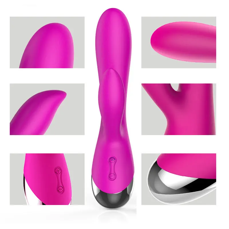 10 Speed G Spot Vibrator USB Rechargeable Powerful Dildo Rabbit Vibrator for Women Clitoris stimulation Massage Adult sex toys thumbnail 6