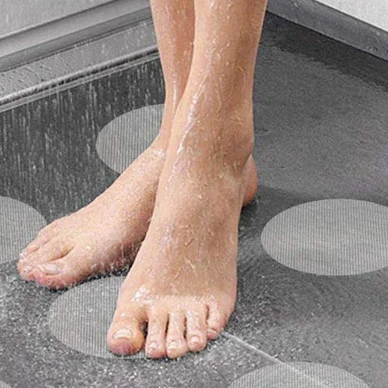 6/12PCS Bathroom Slip Transparent Non-Slip Tape Anti-Slip Strips Shower Stickers Square Round Flower Shaped Antiskid Sticker thumbnail 5
