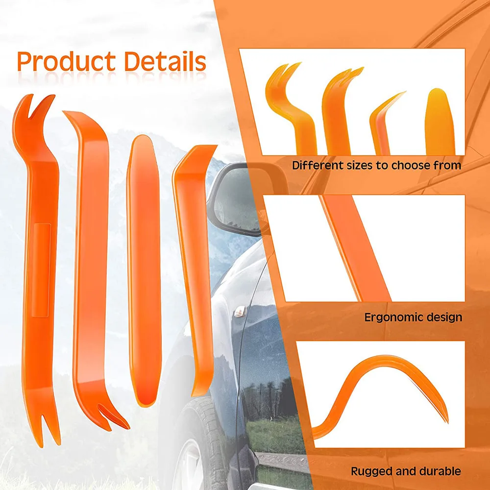 Auto Trim Removal Tool Car Door Trim Panel Tools Car Radio Audio Installer Pry Tool for Car Auto Door Clip Panel Crowbar Removal thumbnail 3
