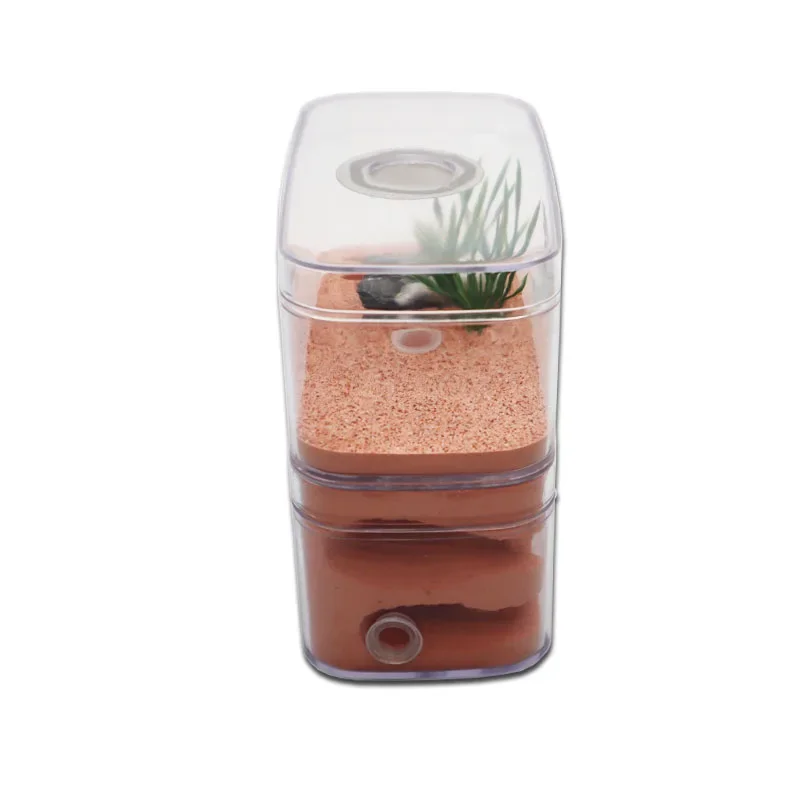 Plaster Ant Farm with Workshop Highly Moisturizing Ant Nest Pet Anthil Castle Ant House with Feeding Area Insect Box 12*6*10cm thumbnail 5