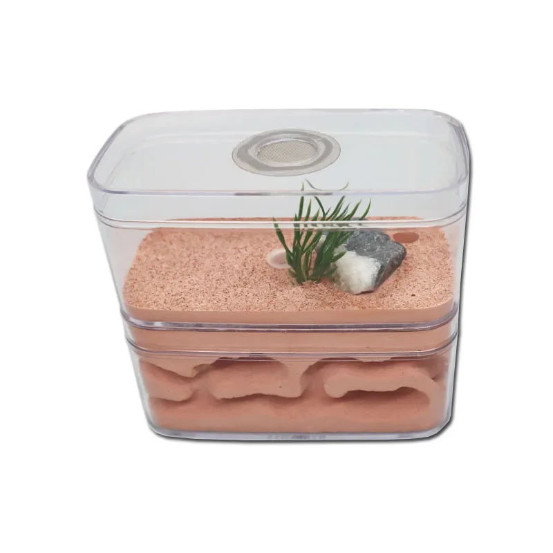 Plaster Ant Farm with Workshop Highly Moisturizing Ant Nest Pet Anthil Castle Ant House with Feeding Area Insect Box 12*6*10cm thumbnail 6