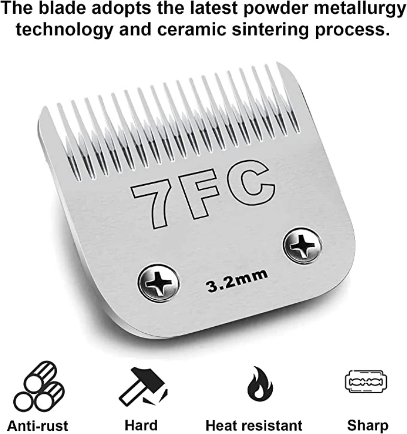 3F 4F 5F 7F 9# 10# 30# 40# 50# Professional Pet Clipper Blade A5 Blade Fit Most Andis Oster Clippers Pet Clippers Ceramic Blade thumbnail 3