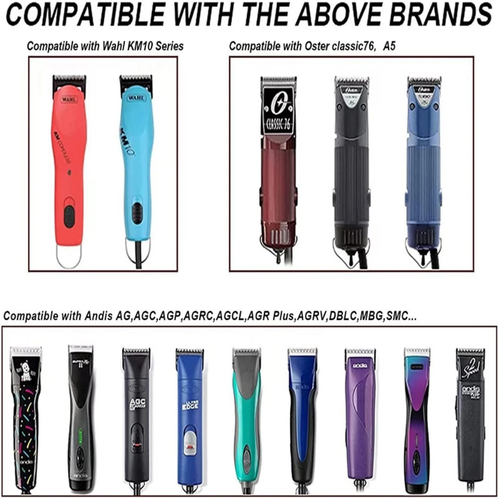 3F 4F 5F 7F 9# 10# 30# 40# 50# Professional Pet Clipper Blade A5 Blade Fit Most Andis Oster Clippers Pet Clippers Ceramic Blade thumbnail 6