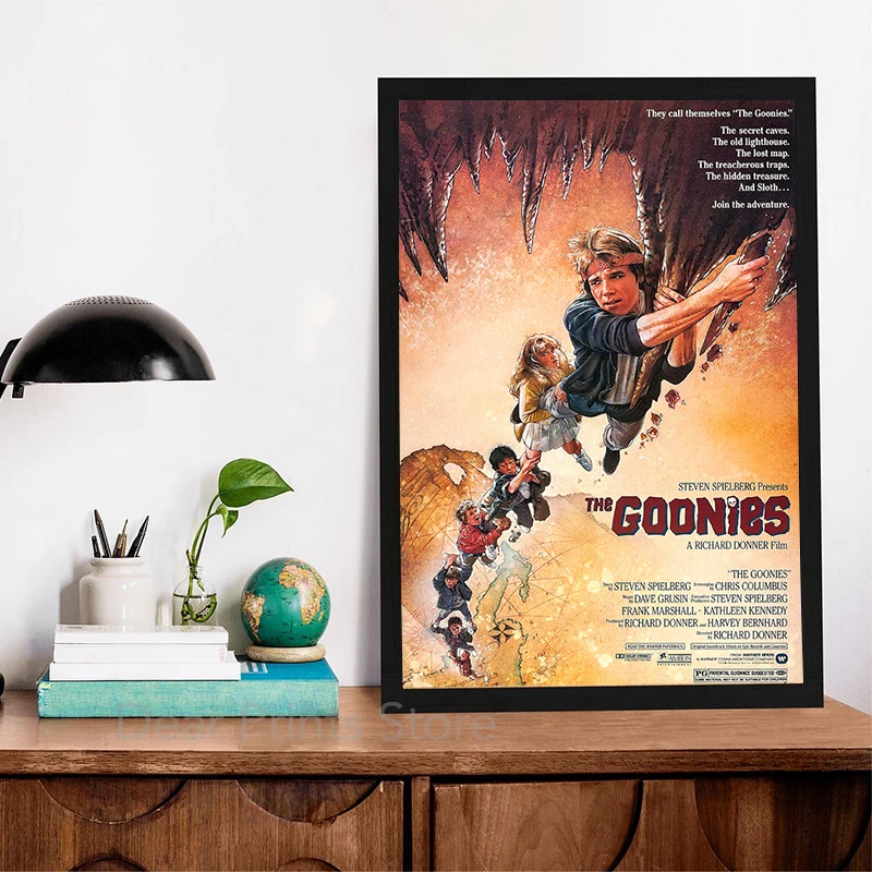 The Goonies Treasure Map Poster Vintage Art Print 1985 American Adventure Comedy Film Canvas Painting Retro Wall Picture Decor thumbnail 5