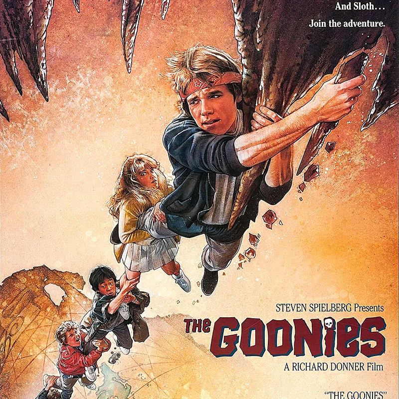 The Goonies Treasure Map Poster Vintage Art Print 1985 American Adventure Comedy Film Canvas Painting Retro Wall Picture Decor thumbnail 6