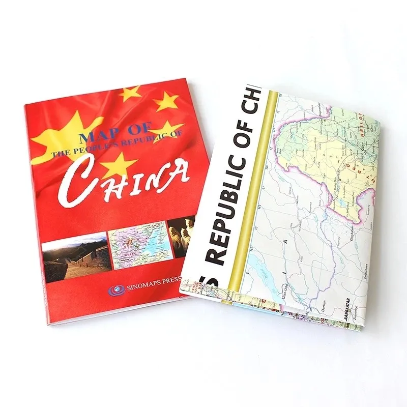 English china map Version New Edition Genuine China Map MAP OF CHINA China Administrative Map Folding Portable Map Coated Paper thumbnail 3