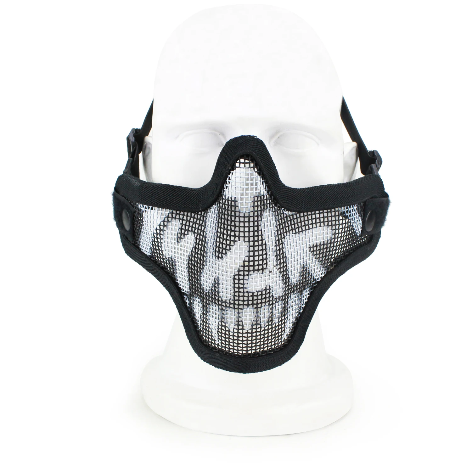 Tactical Paintball Steel Mask Airsoft Steel Wire Mesh Skeleton V1 Half Face Protective Mask for Outdoor Cycling Hunting Wargame thumbnail 5