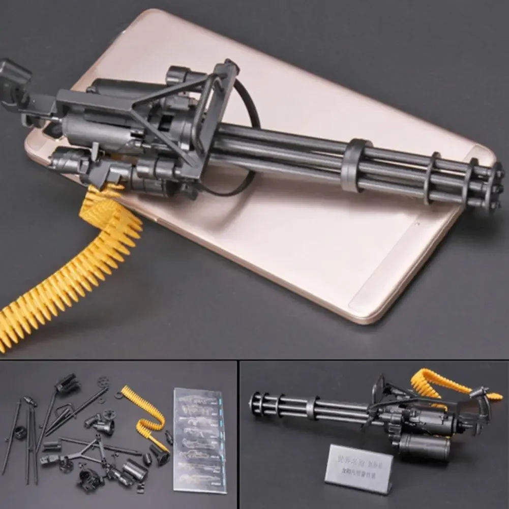 1:6 Scale M134 Gatling Minigun Plastic 4D Gun Model T800 Heavy Machine Guns + Bullet Belt for 12 Inch Action Figures Toys thumbnail 3