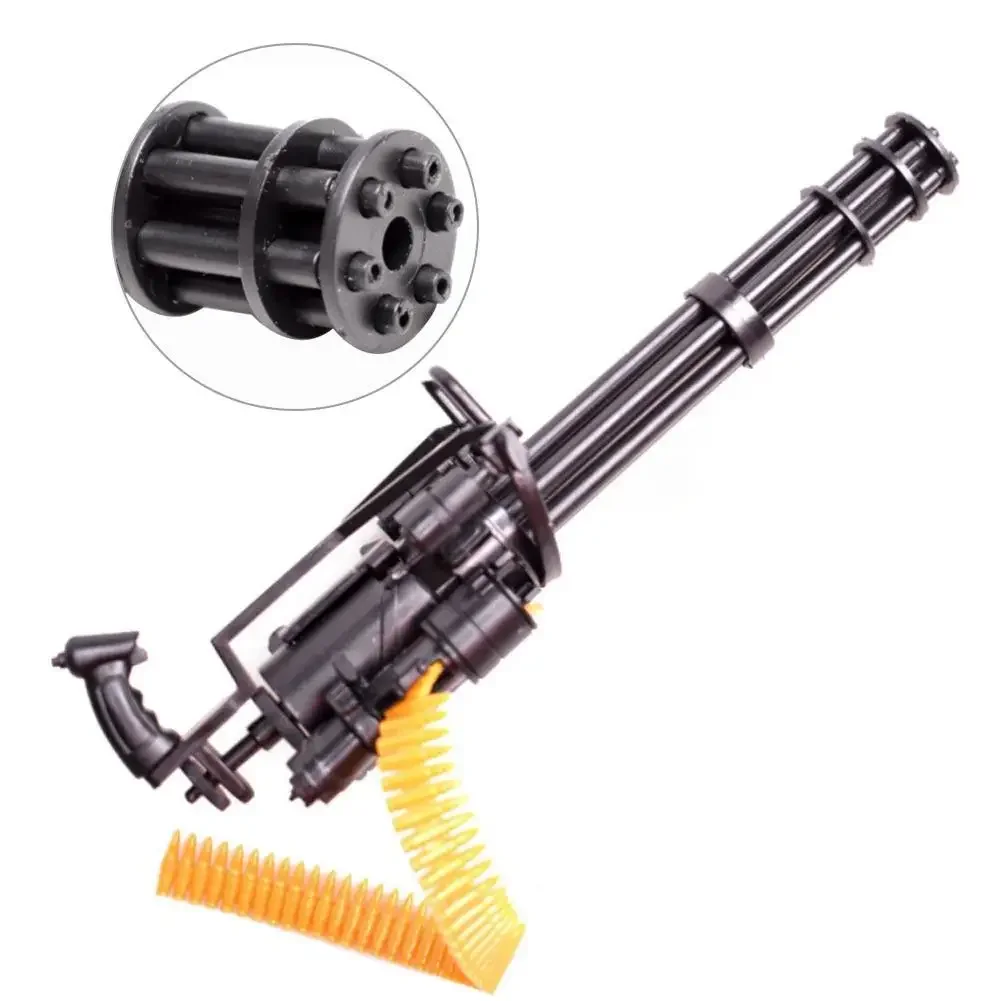 1:6 Scale M134 Gatling Minigun Plastic 4D Gun Model T800 Heavy Machine Guns + Bullet Belt for 12 Inch Action Figures Toys thumbnail 2