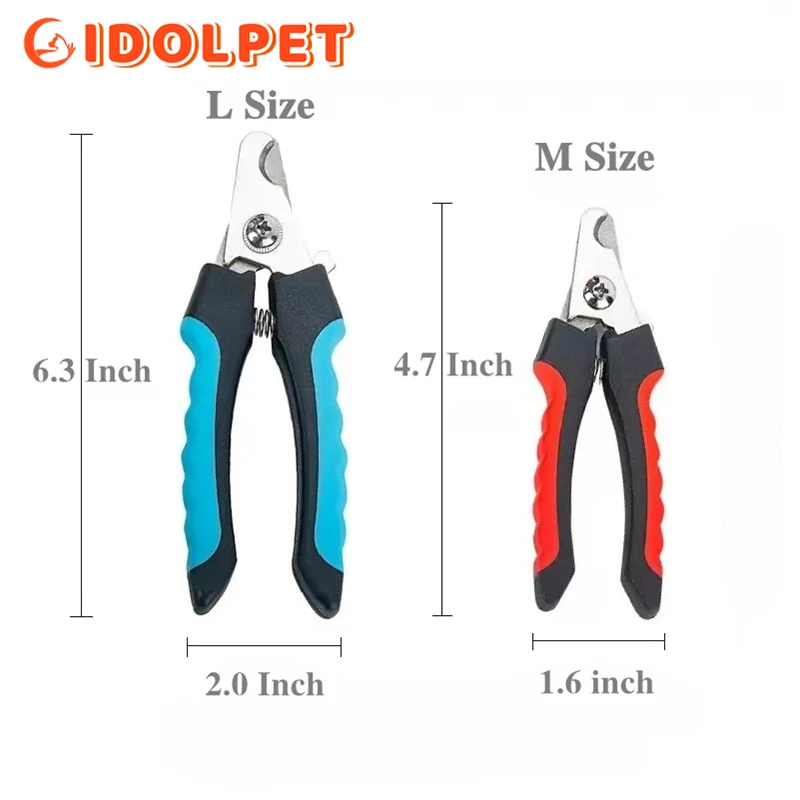 Professional Pet Nail Clipper with Safety Guard  Stainless Steel Scissors Cat Dog for Claw Care Grooming Supplies Size Fits thumbnail 5
