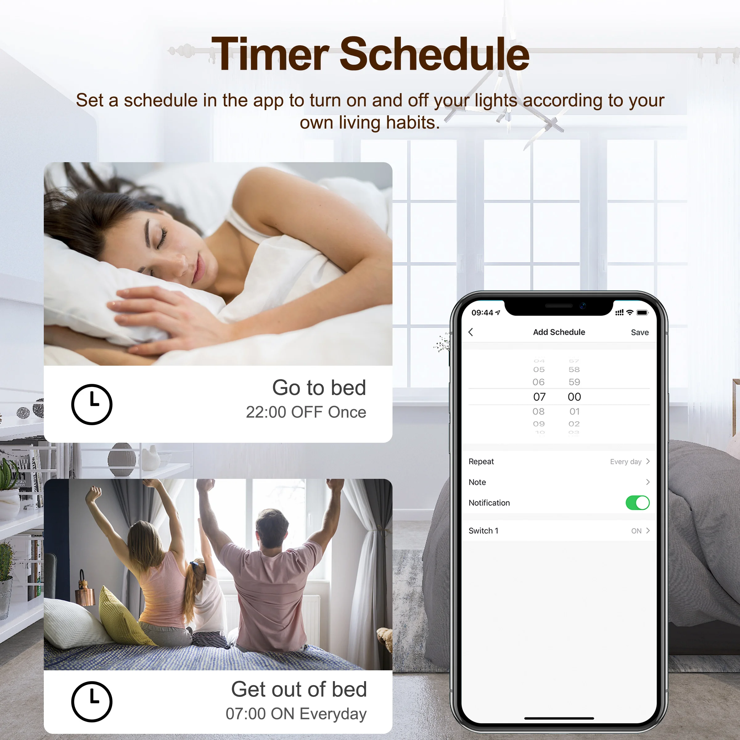Tuya Wifi Smart Switch Module Supports 2 Way Control, App Remote Control DIY Light Breaker 100-240V Work with Alexa Google Home thumbnail 4