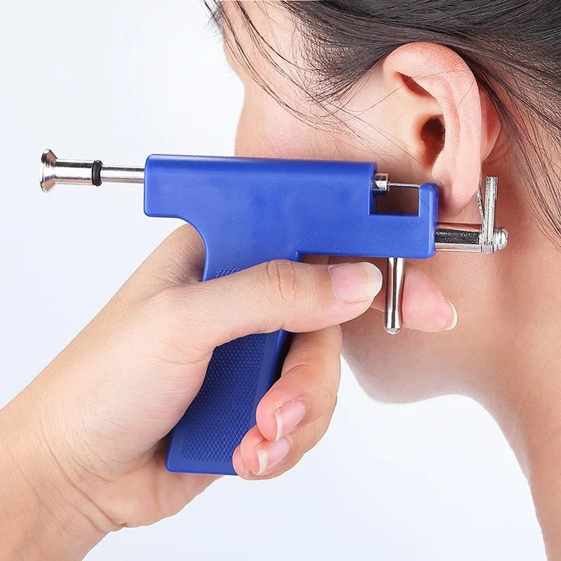 Ear gun Nose Navel Body Piercing Gun Tool Kit 98pcs Instrument Studs Set DIY Tongue Gun Pistola de oreja Pistolet d'oreille thumbnail 4