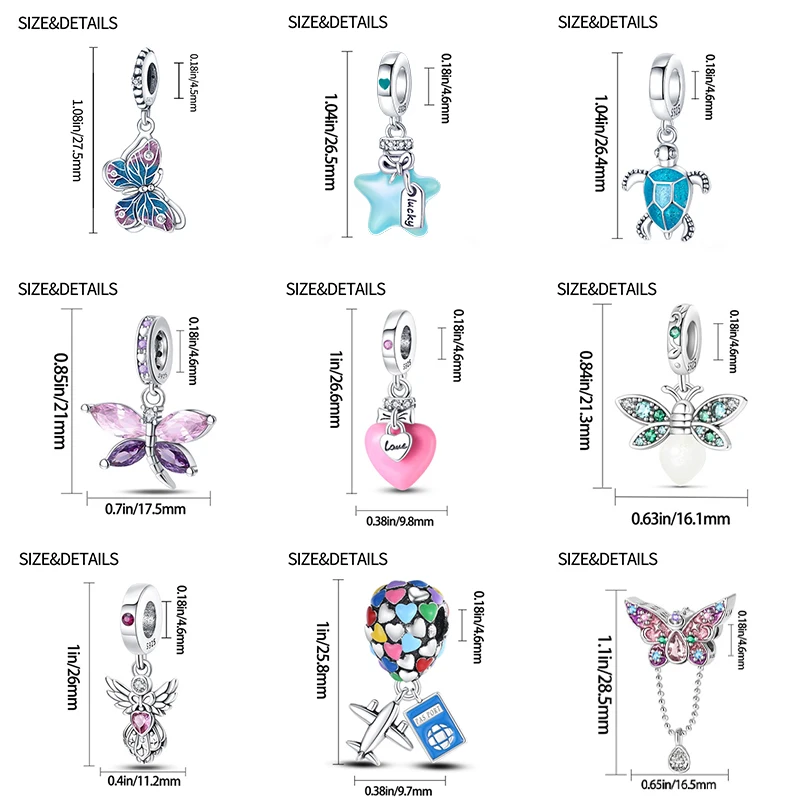 Fit Qikaola 925 Original Bracelets Blue Zircon Owl Luminous Sea Turtle Octopus 925 Silver Charms Beads DIY Birthday Jewelry Gift thumbnail 4