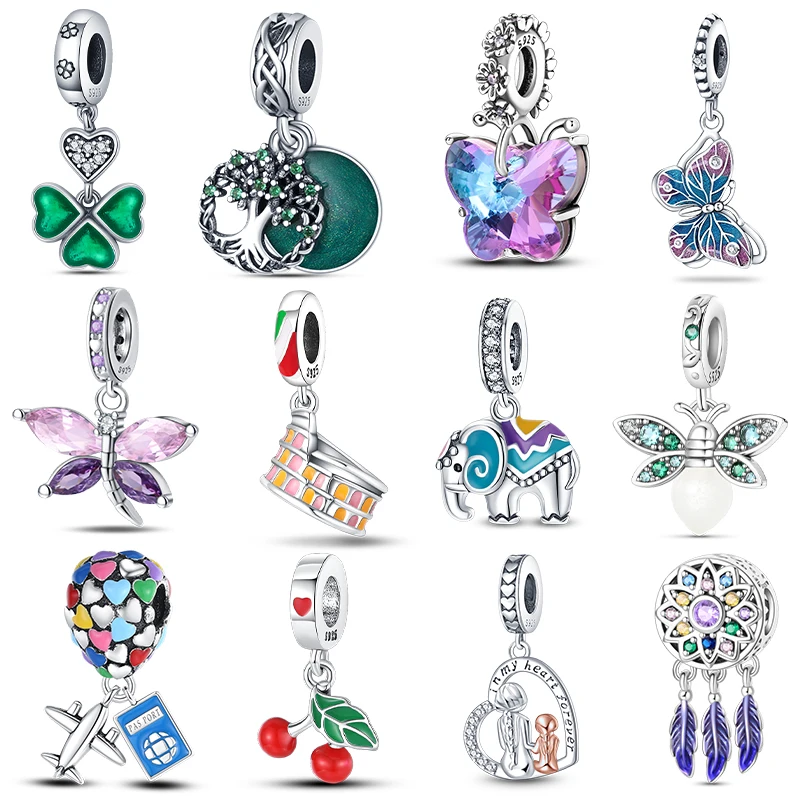 Fit Qikaola 925 Original Bracelets Blue Zircon Owl Luminous Sea Turtle Octopus 925 Silver Charms Beads DIY Birthday Jewelry Gift thumbnail 3