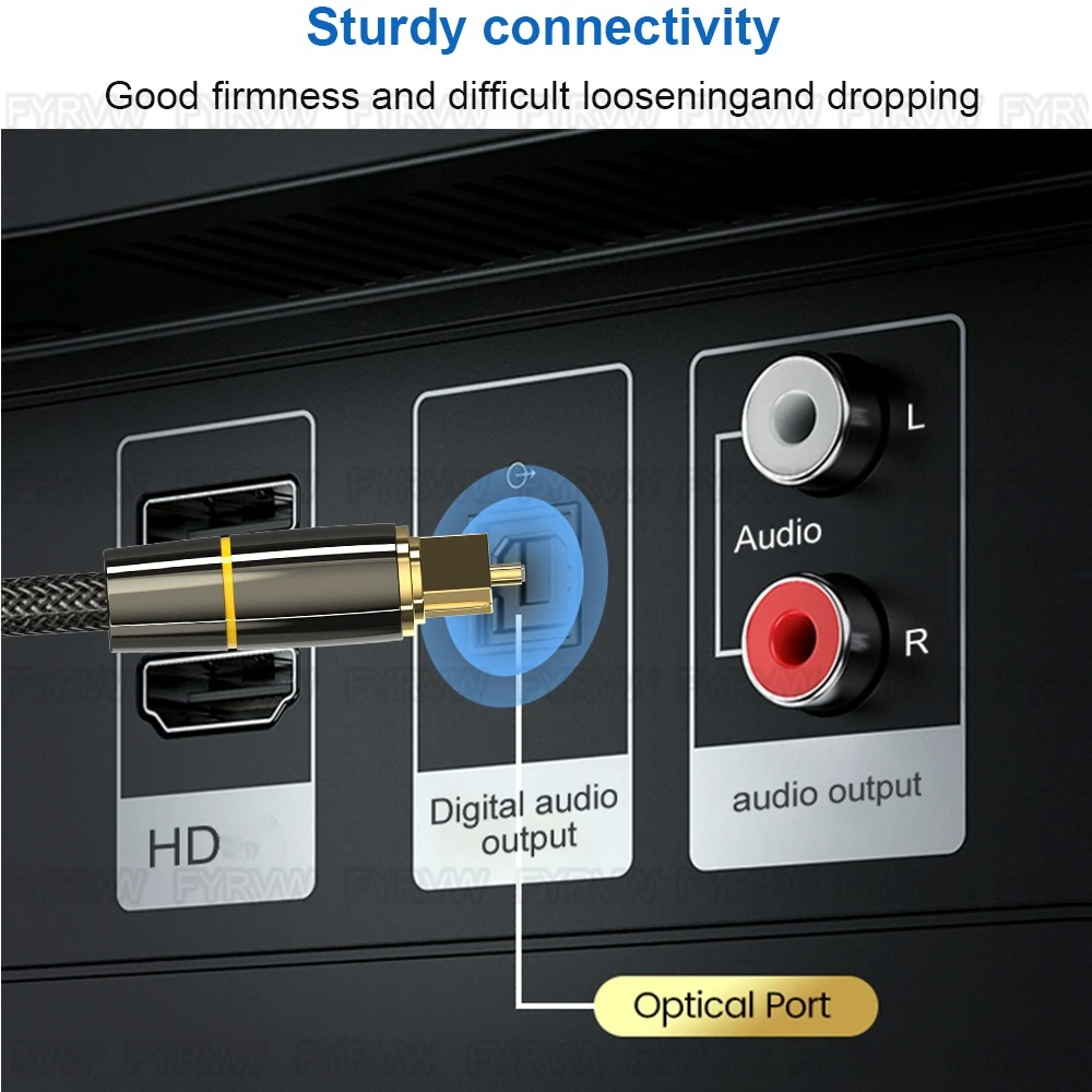 Optical Cable SPDIF Digital Audio Optical Fiber Cord for SONY Home Theater Cable Spearker Sound Bar TV Xbox Player Toslink Cable thumbnail 6