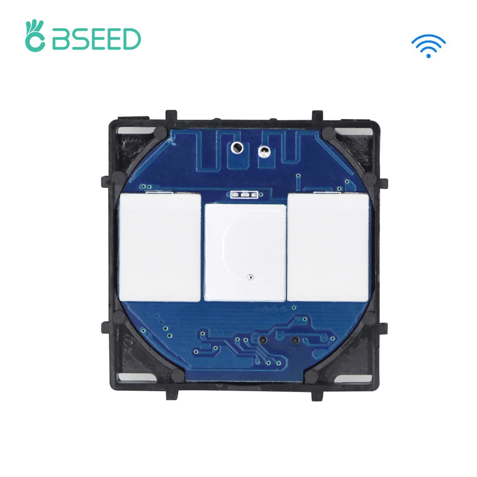 BSEED Smart Touch Switch Function Key 1/2/3Gang 1/2/3Way WIFI Light Switches Base DIY Parts Smart App Control Neutral Required thumbnail 4