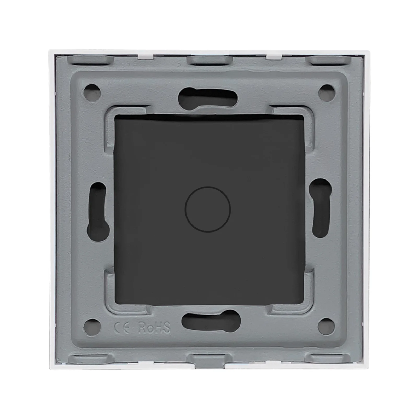 BSEED Single Wall Touch Switch Panel 1/2/3Gang For Light Switch Crystal Glass DIY Parts EU Standard 86*86mm Metal Base Included thumbnail 6