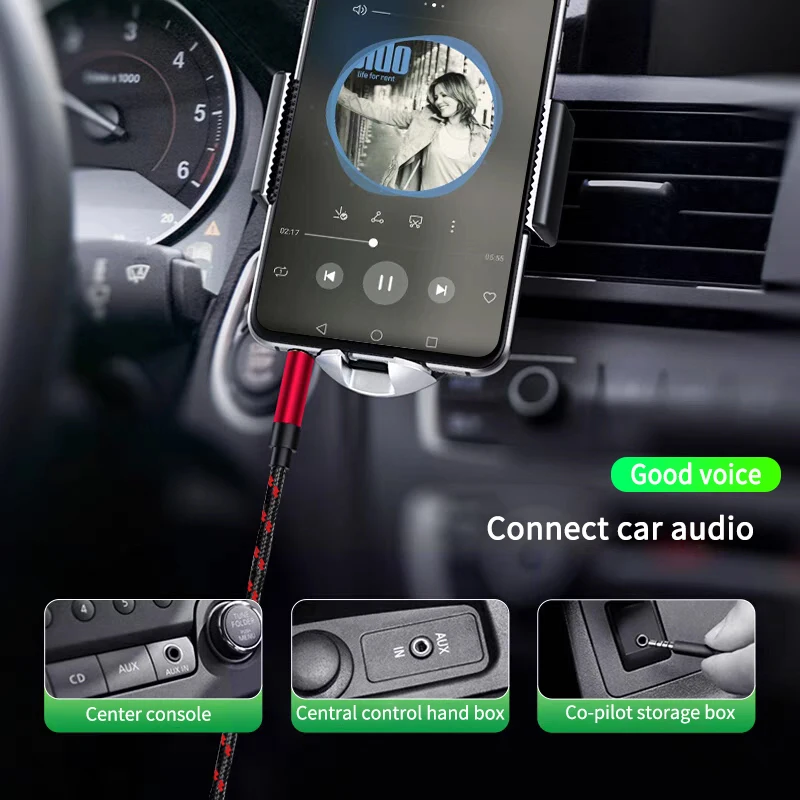 3.5mm Jack Extension Audio Cable Audio Cable Line Aux Cable 0.5m/1m/2m/3m for iPhone Samsung Car Headphone Xiaomi Audio Jack thumbnail 2