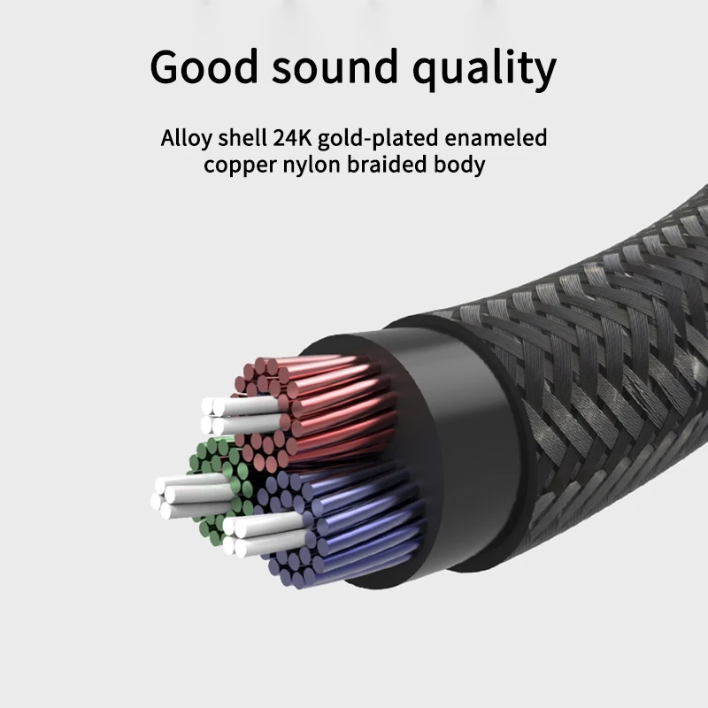 3.5mm Jack Extension Audio Cable Audio Cable Line Aux Cable 0.5m/1m/2m/3m for iPhone Samsung Car Headphone Xiaomi Audio Jack thumbnail 5