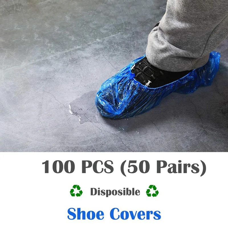Disposable T-Buckle Overshoes for Automatic Shoe Cover Dispensers Dustproof Boot Covers Waterproof Plastic and Non-Woven Indoor thumbnail 5