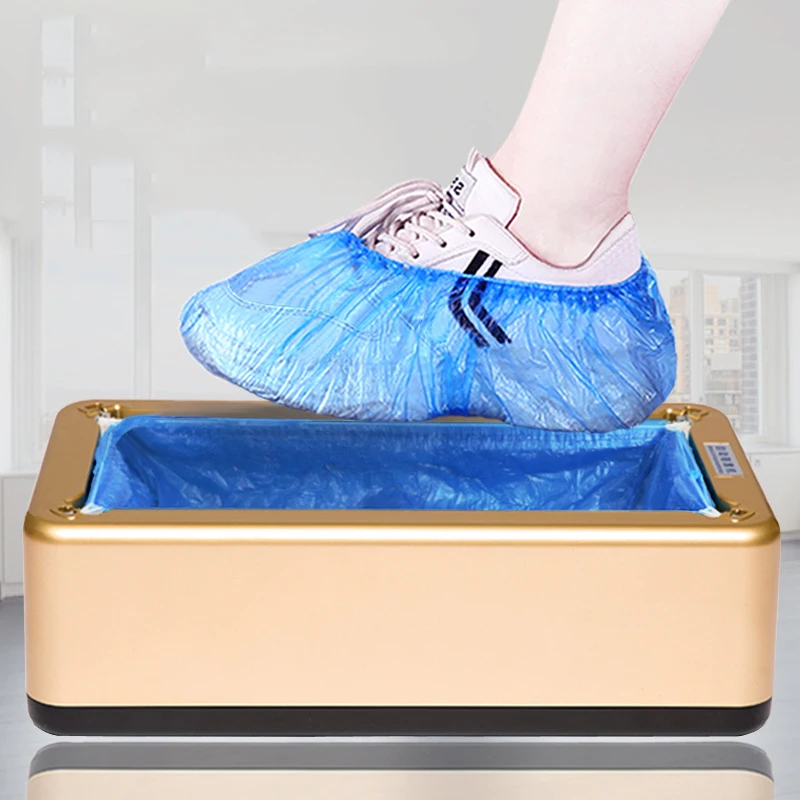 Disposable T-Buckle Overshoes for Automatic Shoe Cover Dispensers Dustproof Boot Covers Waterproof Plastic and Non-Woven Indoor thumbnail 3