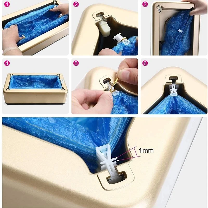 Disposable T-Buckle Overshoes for Automatic Shoe Cover Dispensers Dustproof Boot Covers Waterproof Plastic and Non-Woven Indoor thumbnail 6