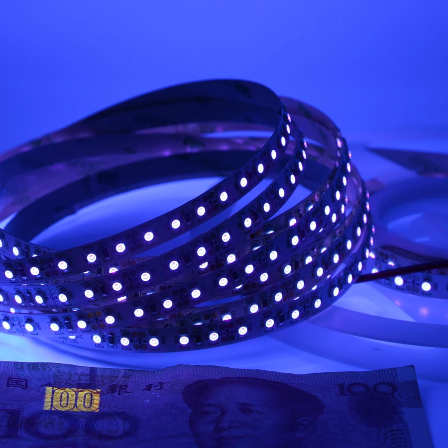 UV LED Strip Light 395nm-405nm Ultraviolet DIY LED Resin Curing Lamp 5050 3528 Blacklight for DJ Fluorescence scuba lamp Printer thumbnail 3