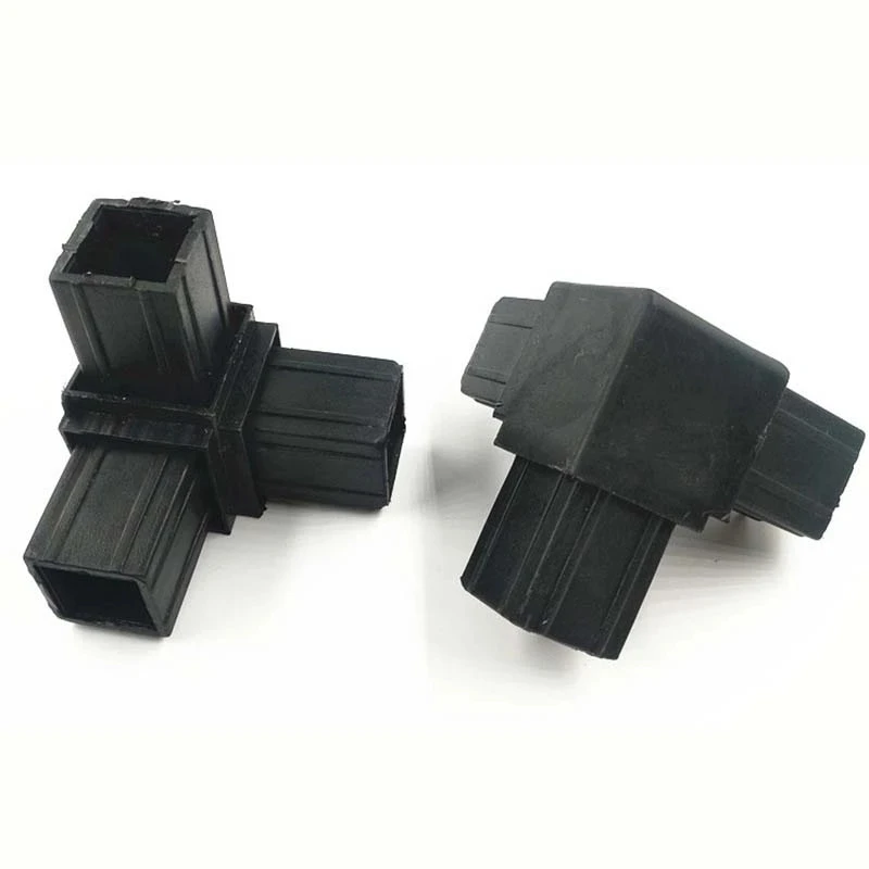 25X25 Right Angle Bend Connector Steel Pipe Plastic Shelf Tight Fixing Parts Corner L T Type Guardrail Balcony Cabinet 10Pcs thumbnail 5