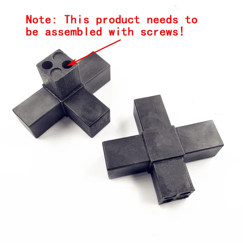25X25 Right Angle Bend Connector Steel Pipe Plastic Shelf Tight Fixing Parts Corner L T Type Guardrail Balcony Cabinet 10Pcs thumbnail 6