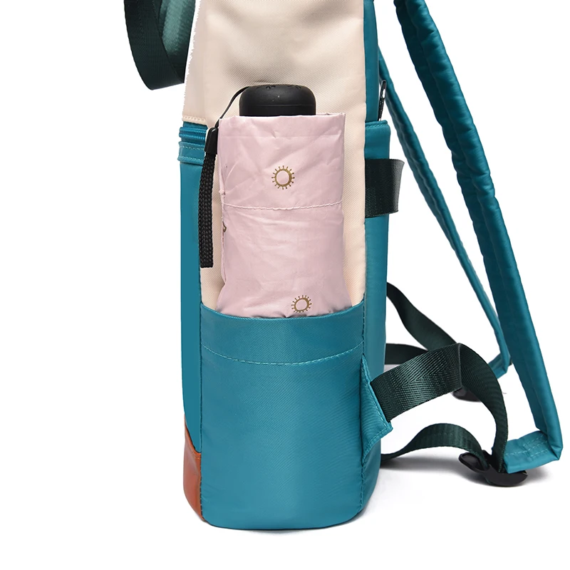 Oxford Water Repellent Women Backpack Large Capacity School Girl Laptop Books Shoulder Bags Contrast Color Female Travel Satchel thumbnail 6