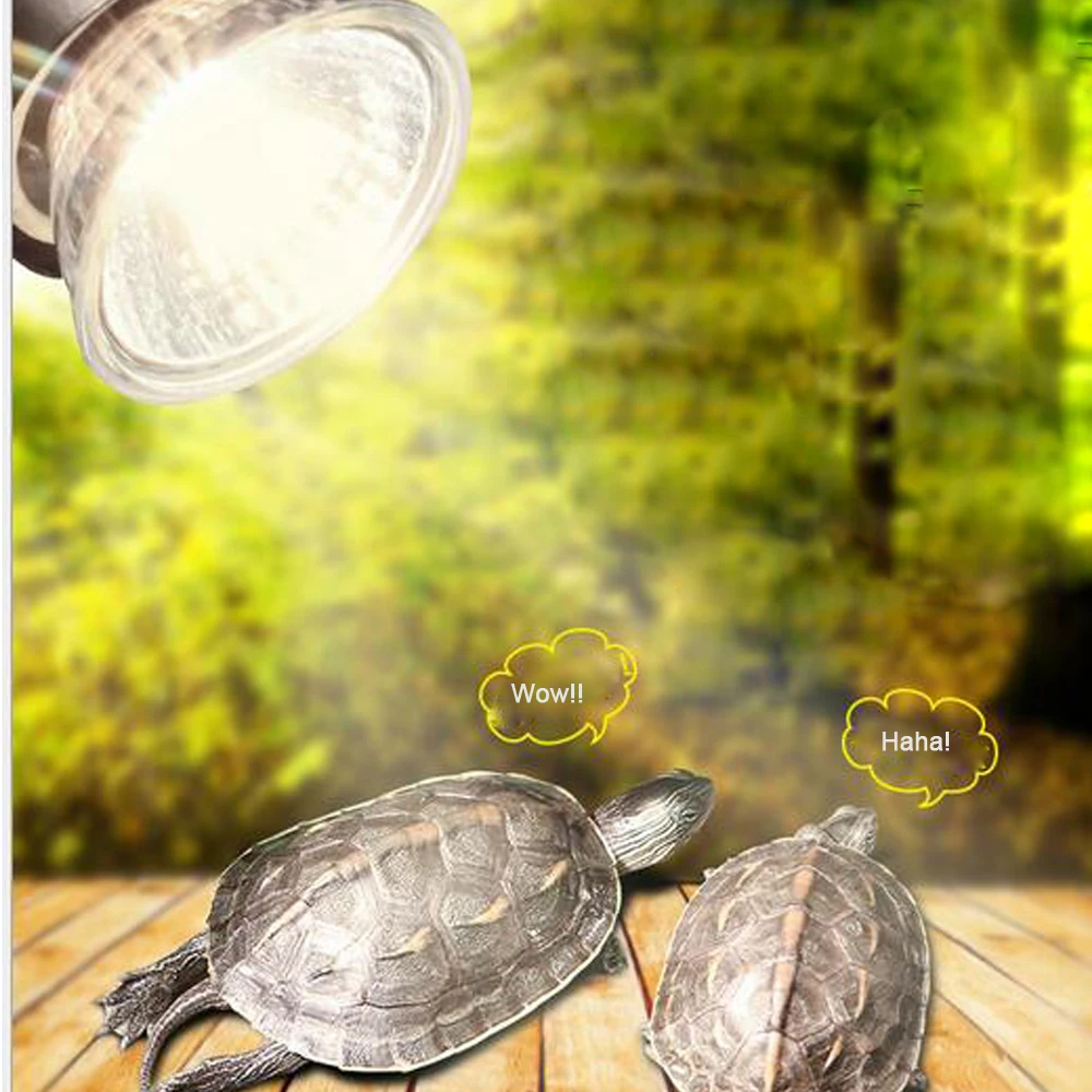 UVA+UVB 3.0 Reptile Lamp Turtle Basking UV Light Bulbs Heating Lamp Amphibians Lizards Temperature Control 25/50/75W thumbnail 2