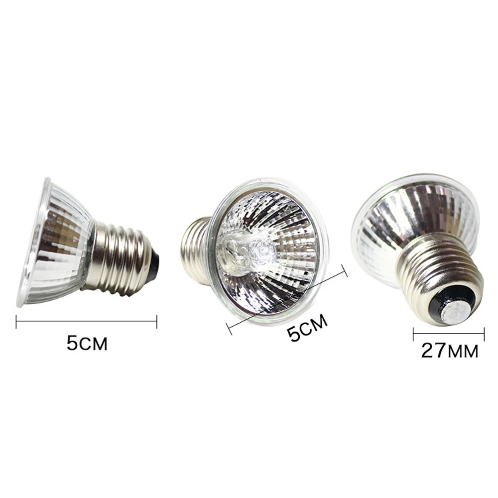 UVA+UVB 3.0 Reptile Lamp Turtle Basking UV Light Bulbs Heating Lamp Amphibians Lizards Temperature Control 25/50/75W thumbnail 5