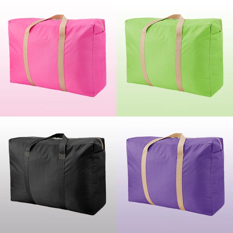 Thicken Portable Travel Clothes Storage Bags Zipper Waterproof Designer Luggage Bag Moving House Hand Bag Moisture Proof Package thumbnail 4