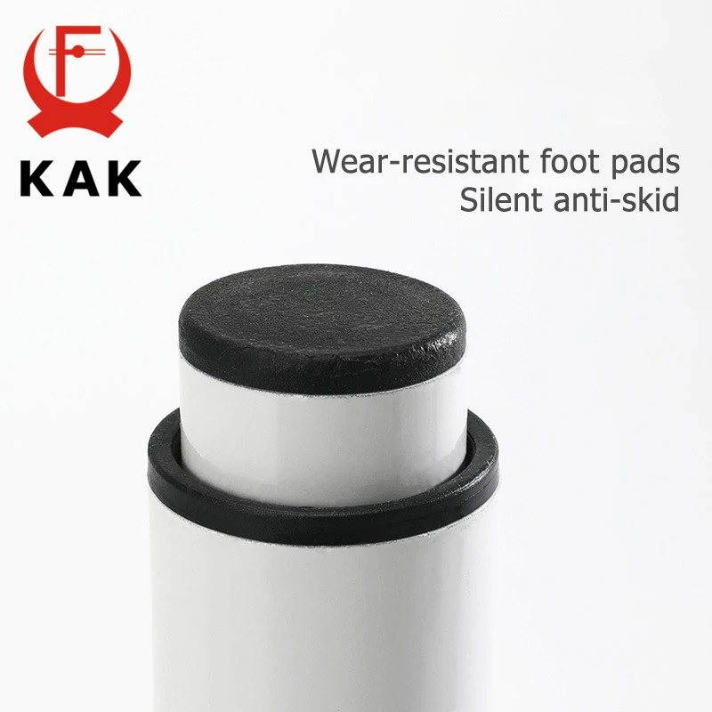 KAK Black Furniture Legs Adjustable Height Carbon Steel Table Feet Sofa Bed Leg Replacement 1000KG Heavy Duty Furniture Hardware thumbnail 3