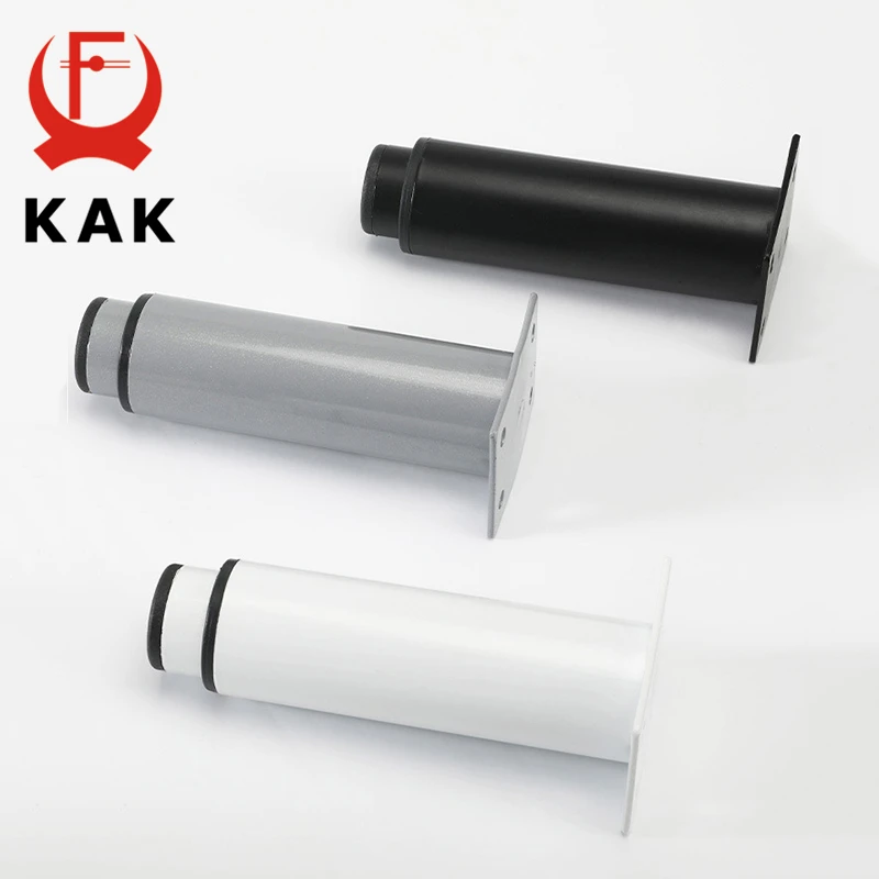 KAK Black Furniture Legs Adjustable Height Carbon Steel Table Feet Sofa Bed Leg Replacement 1000KG Heavy Duty Furniture Hardware thumbnail 6