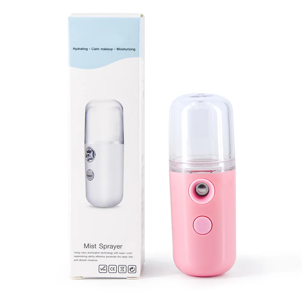 USB Mist Facial Sprayer  Humidifier Rechargeable Nebulizer Face Steamer Moisturizing Beauty Instruments Face Skin Care Tools thumbnail 2