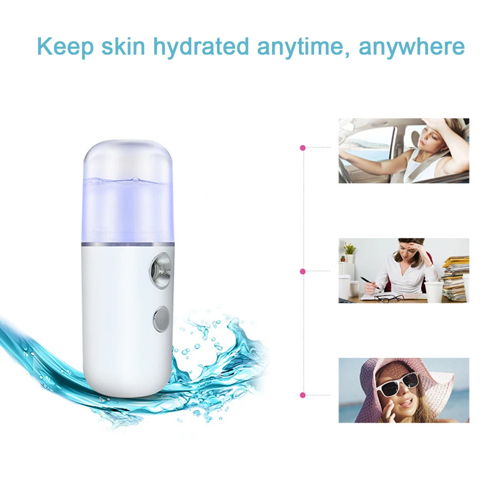 USB Mist Facial Sprayer  Humidifier Rechargeable Nebulizer Face Steamer Moisturizing Beauty Instruments Face Skin Care Tools thumbnail 4