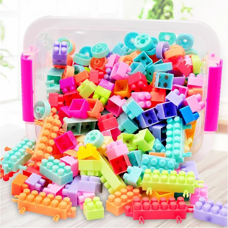 108pcs 128pcs Baby Building Blocks DIY Bulk Safety Bricks Toy Children Early Educational Toys thumbnail 5
