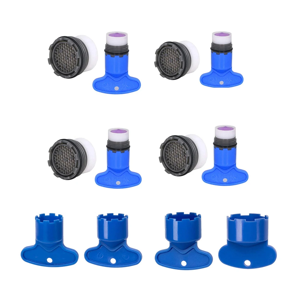 Plastic Practical Faucet Aerator Repair Wrench with Bubbler Filter Faucet Aerator Key Tap Tool Foamer Removal Spanner Instrument thumbnail 2