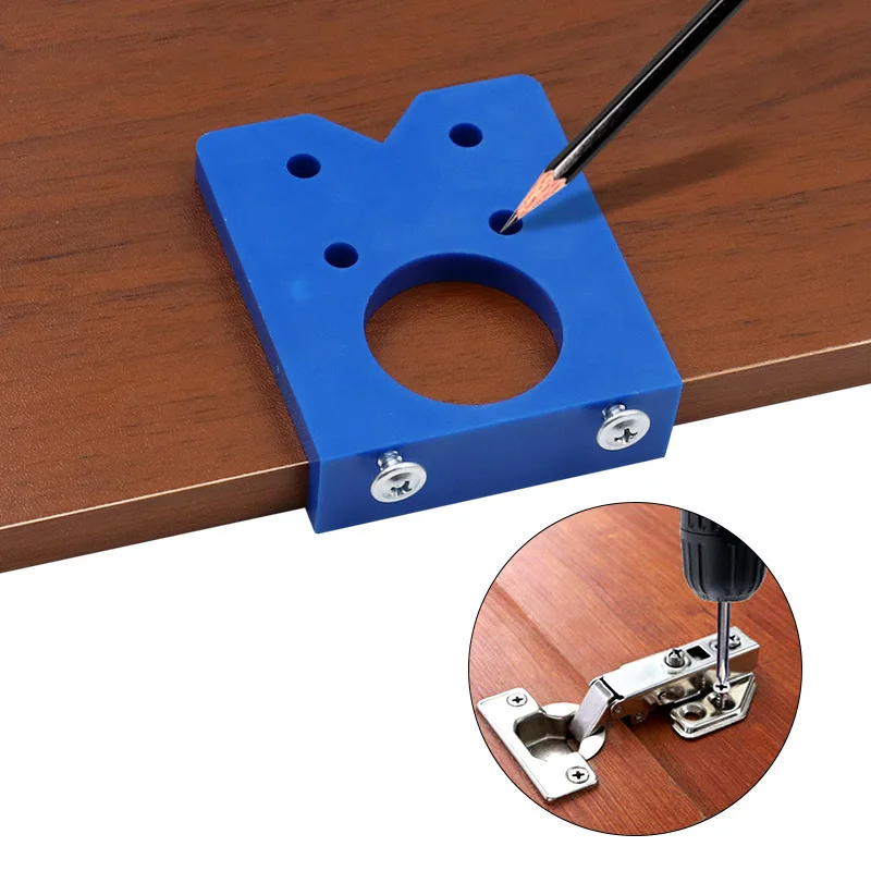 35mm Drill Bits woodworking Door Hole Opener Cabinet Accessories Tool Hinge Hole Drilling Guide Locator Hinge Drilling Jig thumbnail 5