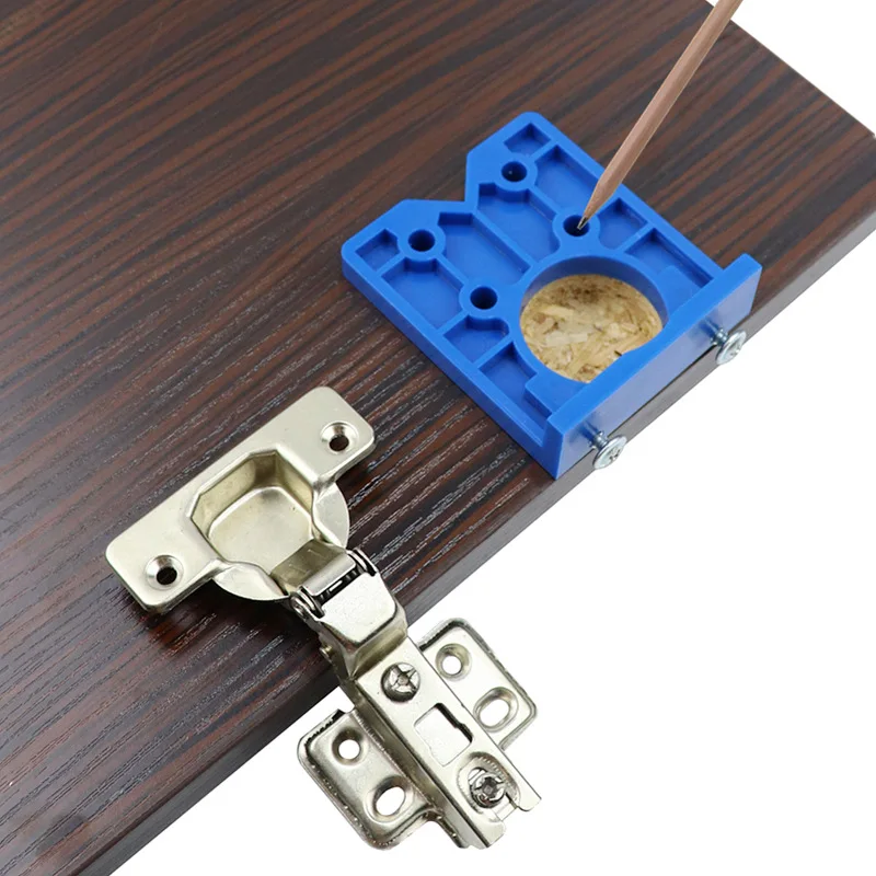 35mm Drill Bits woodworking Door Hole Opener Cabinet Accessories Tool Hinge Hole Drilling Guide Locator Hinge Drilling Jig thumbnail 4