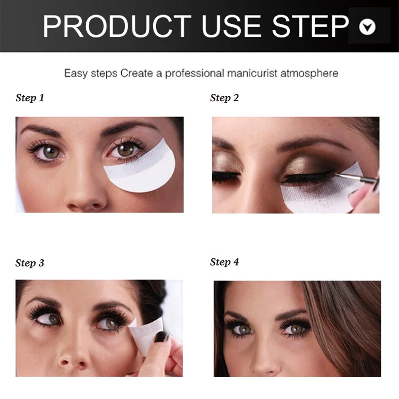 20/50/100pcs Eye Makeup Stencils Disposable Eyeshadow Stickers Eyeliner Shield Grafted Eyelashes Isolate Eyelash Removal Patches thumbnail 3