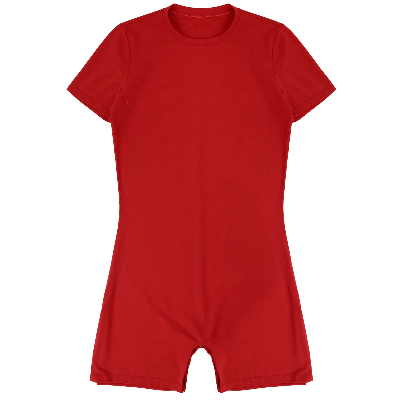 Mens Swimsuit Round Neck Short Sleeve Jumpsuit Swimwear Casual Invisible Zipper One-pieces Rompers Playsuits Summer Sportswear thumbnail 2