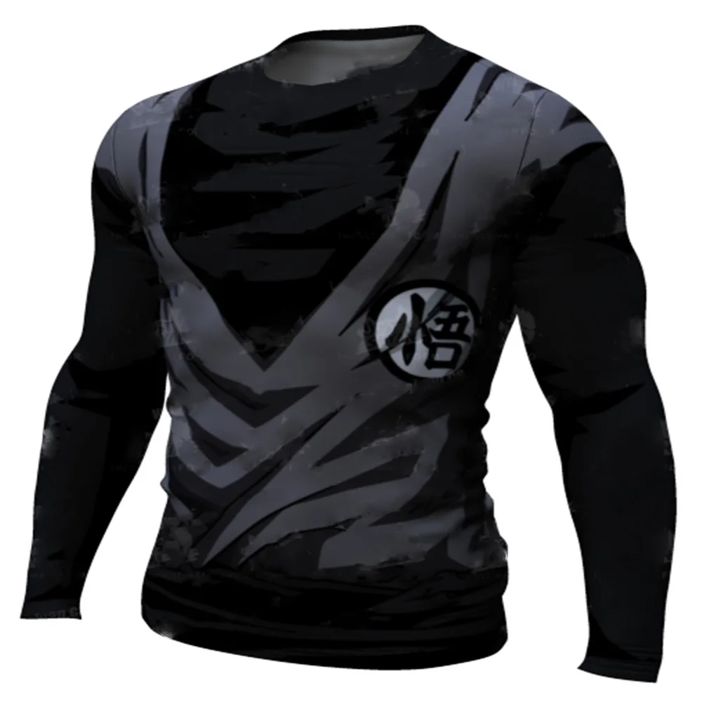 Brand Compression Shirt Men Rashgard Fitness Long Sleeve Running Shirt Man Gym Under T Shirt Football Jersey Sportswear Tights thumbnail 4