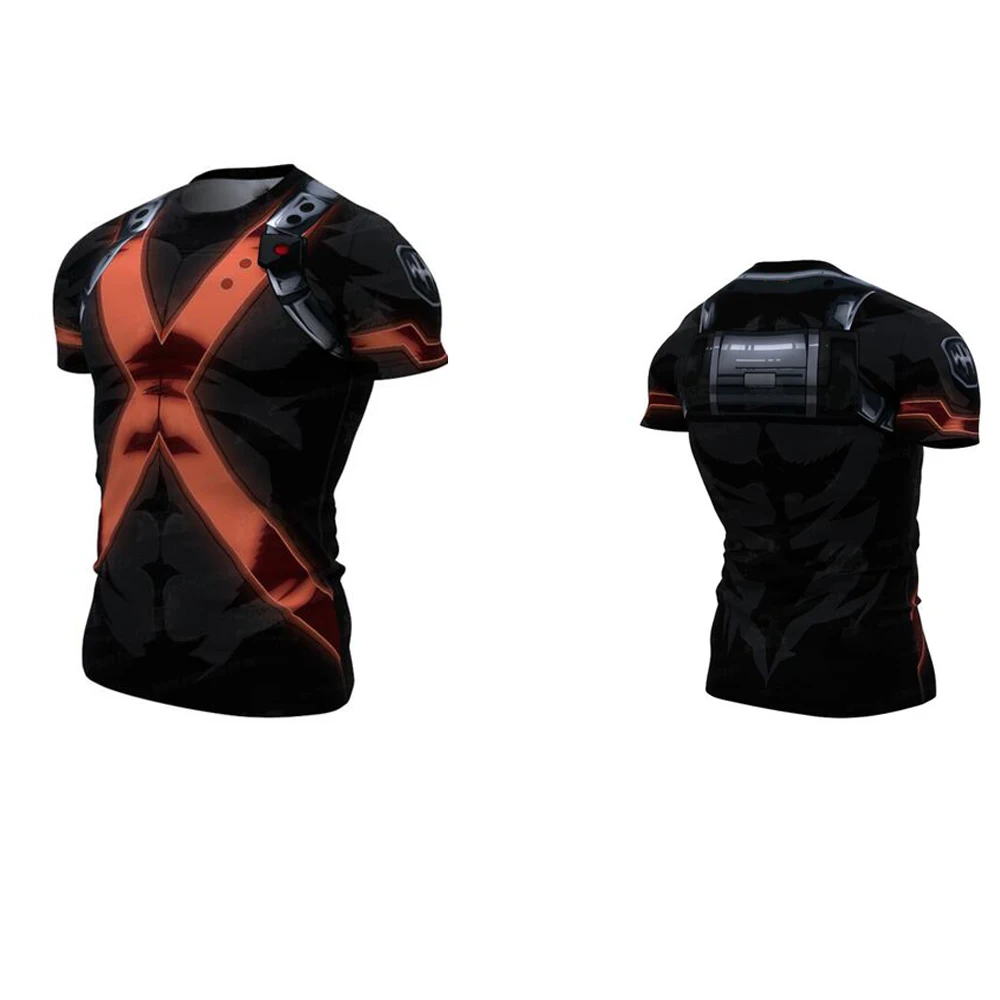 Male T-shirt Summer Sports Short-Sleeved Fast Drying Training Breathable Compression Jogging Gym Fitness Women Couples Tracksuit thumbnail 2