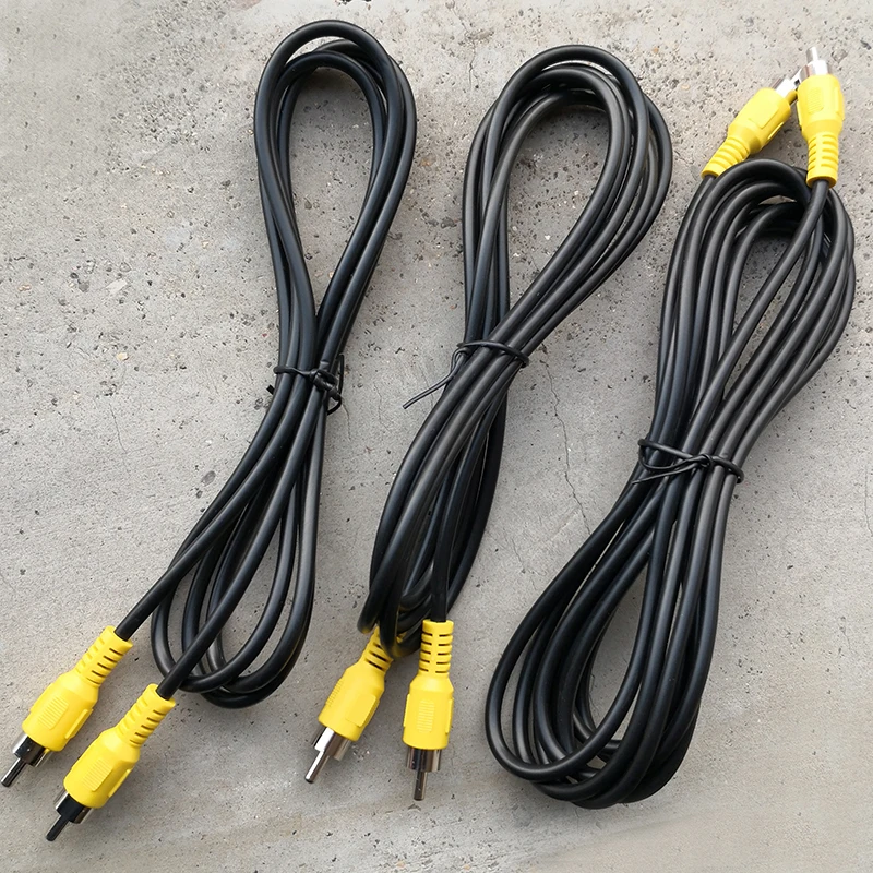 AV RCA Phono Lead Cable Male to Male & Male to Female Extension Coaxial Speaker Audio Car AV Image Video Cable 1.5M 3M 5M thumbnail 3