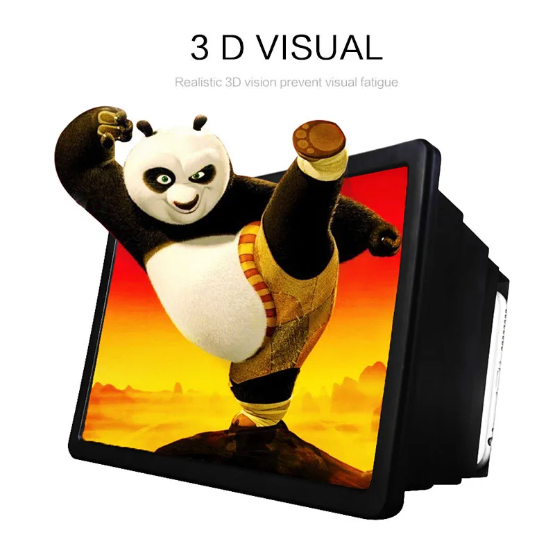 Mobile Phone Screen Magnifier Universal 3D Enlarger Magnifying Video Amplifier Projector Bracket Desktop Holder Stand For Phone thumbnail 5