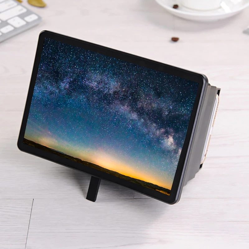 Mobile Phone Screen Magnifier Universal 3D Enlarger Magnifying Video Amplifier Projector Bracket Desktop Holder Stand For Phone thumbnail 3