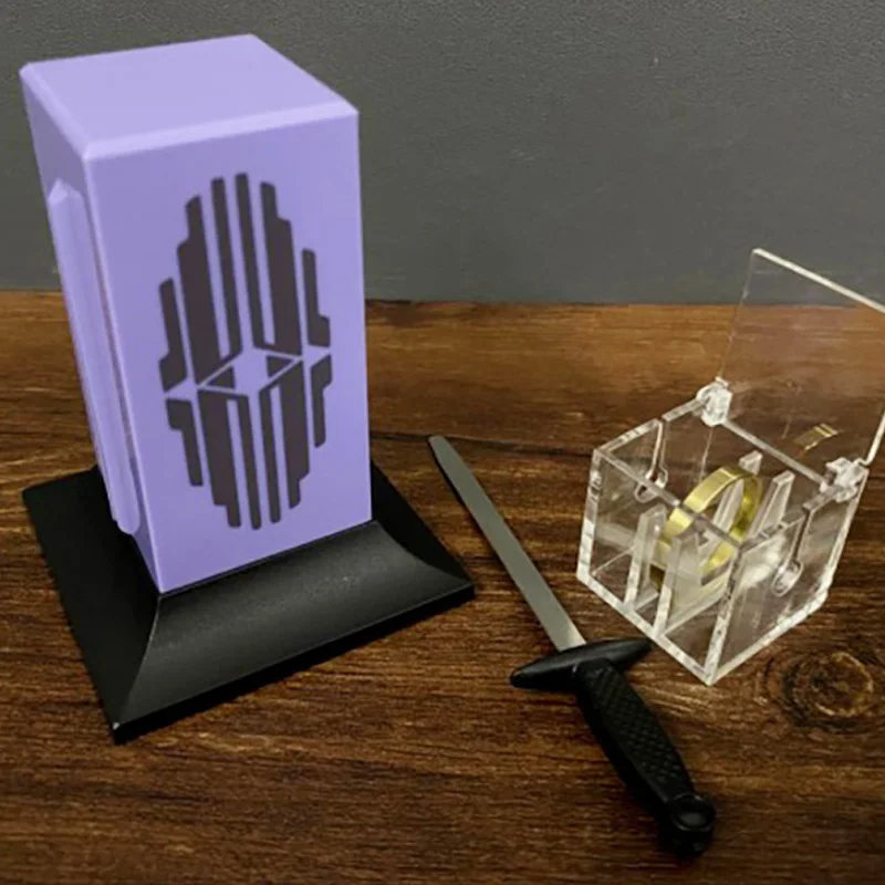 Tenyo Sword Through Ring Inside Casket (Crystal Cleaver) Magic Tricks Penetrating Sword Thru Magic Props Gimmick Accessories Toy thumbnail 4